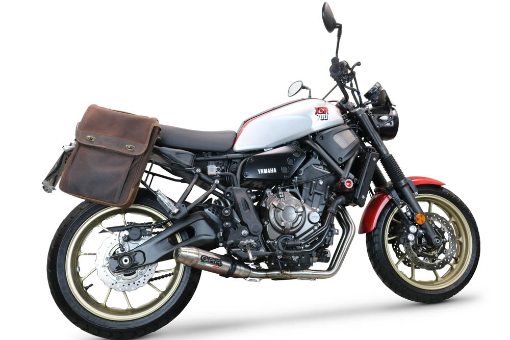 GPR exhaust compatible with  Yamaha Xsr 700 2021-2024, Deeptone Inox, Racing full system exhaust  