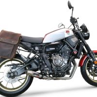 GPR exhaust compatible with  Yamaha Xsr 700 2021-2024, Deeptone Inox, Racing full system exhaust  