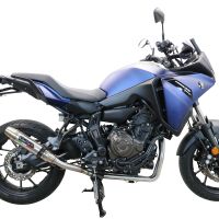 Scarico GPR compatibile con  Yamaha Tracer 7 2021-2024, Deeptone Inox, Scarico completo racing, fornito con db killer estraibile e collettore, non conforme per uso stradale