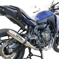 Scarico GPR compatibile con  Yamaha Tracer 7 2021-2024, Deeptone Inox, Scarico completo racing, fornito con db killer estraibile e collettore, non conforme per uso stradale
