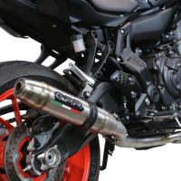 Scarico GPR compatibile con  Yamaha Mt-07  2017-2020, Deeptone Inox, Scarico completo racing, fornito con db killer estraibile e collettore, non conforme per uso stradale