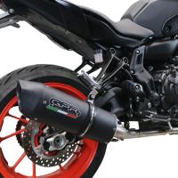 GPR exhaust compatible with  Yamaha R7 2021-2024, Furore Nero, Racing full system exhaust, including removable db killer 