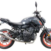 Scarico GPR compatibile con  Yamaha Mt-07  2021-2024, Powercone Evo, Scarico completo racing, fornito con db killer estraibile e collettore, non conforme per uso stradale