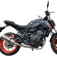 Scarico GPR compatibile con  Yamaha Mt-07  2014-2016, Satinox , Scarico completo omologato,fornito con db killer estraibile e collettore