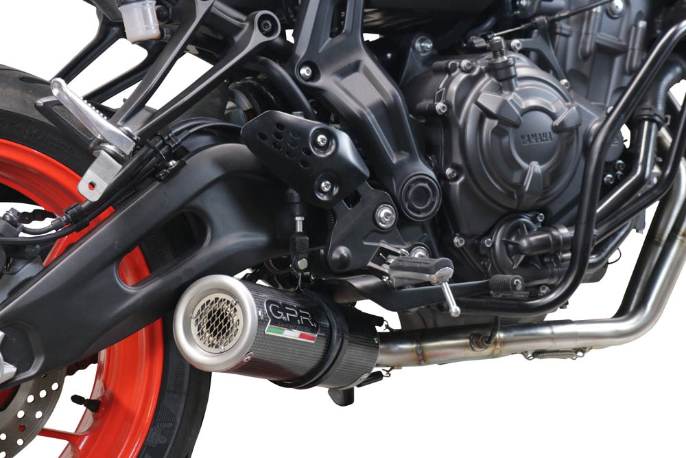 GPR exhaust compatible with  Yamaha R7 2021-2024, M3 Poppy , Homologated legal full system exhaust, including removable db killer and catalyst 