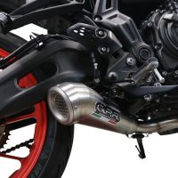 GPR exhaust compatible with  Yamaha Mt-07  2021-2024, Powercone Evo, Homologated legal full system exhaust, including removable db killer and catalyst 