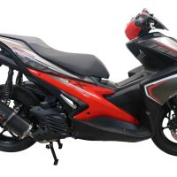 Scarico GPR compatibile con  Yamaha Aerox 155 VVA 2021-2023, Furore Nero, Scarico completo racing, fornito con db killer estraibile e collettore, non conforme per uso stradale