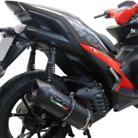 Scarico GPR compatibile con  Yamaha Aerox 155 VVA 2021-2023, Furore Nero, Scarico completo racing, fornito con db killer estraibile e collettore, non conforme per uso stradale