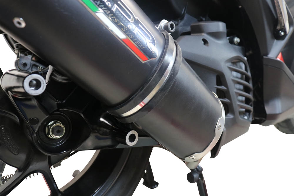 Scarico GPR compatibile con  Yamaha Aerox 155 VVA 2021-2023, Furore Nero, Scarico completo racing, fornito con db killer estraibile e collettore, non conforme per uso stradale