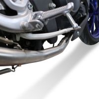 Scarico GPR compatibile con  Yamaha Mt 125 2020-2020, Satinox , Scarico completo omologato,fornito con db killer estraibile,catalizzatore e collettore