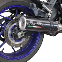 Scarico GPR compatibile con  Yamaha Tracer 9 2021-2024, M3 Poppy , Scarico completo omologato,fornito con db killer estraibile,catalizzatore e collettore