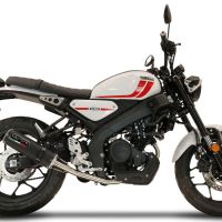 GPR exhaust compatible with  Yamaha XSR 125 2021-2024, M3 Black Titanium, Homologated legal full system exhaust, including removable db killer and catalyst 