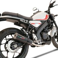 GPR exhaust compatible with  Yamaha XSR 125 2021-2024, M3 Black Titanium, Homologated legal full system exhaust, including removable db killer and catalyst 