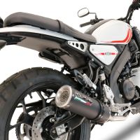 GPR exhaust compatible with  Yamaha XSR 125 2021-2024, M3 Black Titanium, Homologated legal full system exhaust, including removable db killer and catalyst 