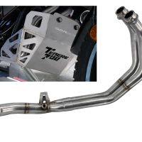 Scarico GPR compatibile con  Yamaha Tenere 700 2019-2020, Decatalizzatore + Paracoppa Titanio, Collettore decatalizzore, con anche paracoppa in titanio, applicazione racing