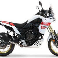 GPR escape compatível com  Yamaha Tenere 700 2019-2020, Furore Evo4 Nero, Escape legal, homologado, silenciador com db killer removível e tubo de ligação específico 