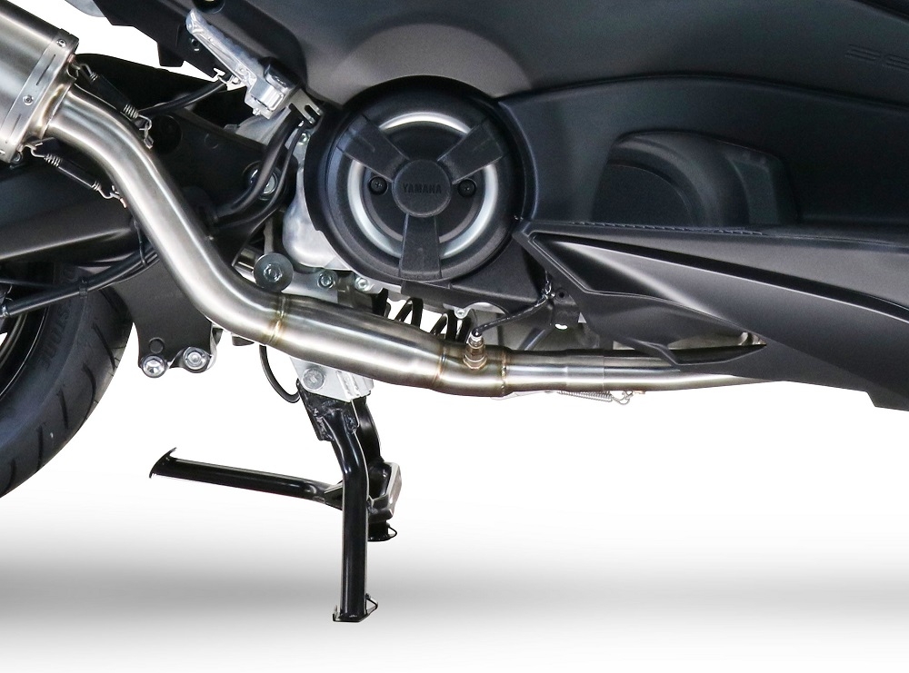 Scarico GPR compatibile con  Yamaha T-Max 560 2022-2024, Dual Inox, Scarico completo omologato,fornito con db killer estraibile,catalizzatore e collettore