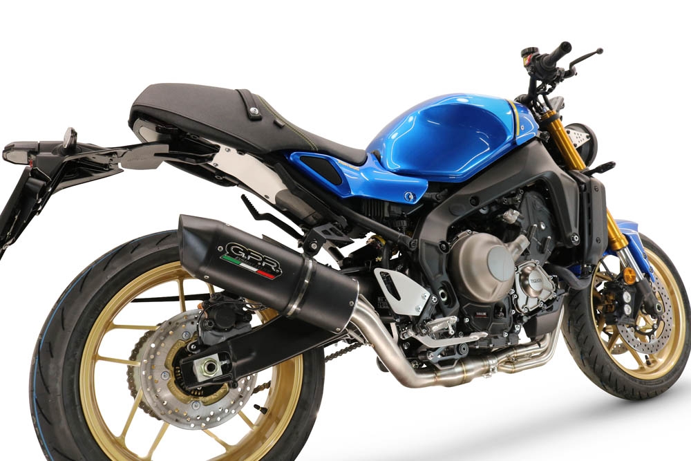 Scarico GPR compatibile con  Yamaha XSR900 2022-2024, Furore Evo4 Nero, Scarico completo omologato,fornito con db killer estraibile,catalizzatore e collettore