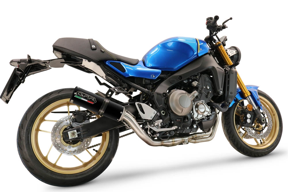 Scarico GPR compatibile con  Yamaha XSR900 2022-2024, M3 Black Titanium, Scarico completo omologato,fornito con db killer estraibile,catalizzatore e collettore