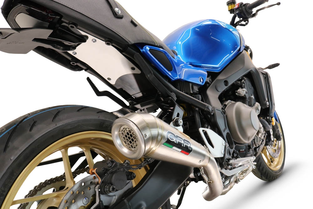 GPR exhaust compatible with  Yamaha XSR900 2022-2024, Powercone Evo, Homologated legal full system exhaust, including removable db killer and catalyst 
