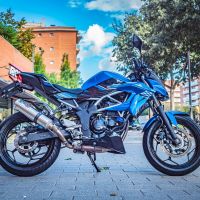 Scarico GPR compatibile con  Kawasaki Z 125 2021-2024, M3 Inox , Scarico omologato, silenziatore con db killer estraibile e raccordo specifico