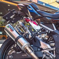Scarico GPR compatibile con  Kawasaki Z 125 2021-2024, M3 Inox , Scarico omologato, silenziatore con db killer estraibile e raccordo specifico