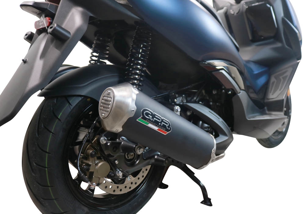 Scarico GPR compatibile con  Zontes M 310 2021-2024, Evo4 Road Inox, Scarico completo omologato,fornito con db killer estraibile,catalizzatore e collettore