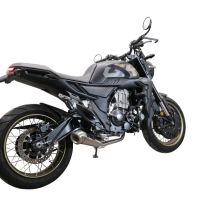 Scarico GPR compatibile con  Zontes 350 T1 ADV 2022-2024, Deeptone Inox, Scarico completo racing, fornito con db killer estraibile e collettore, non legale per uso stradale