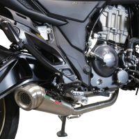 Scarico GPR compatibile con  Zontes 350 T1 ADV 2022-2024, Deeptone Inox, Scarico completo racing, fornito con db killer estraibile e collettore, non legale per uso stradale