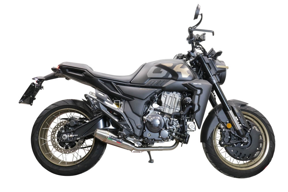 GPR exhaust compatible with  Zontes 350 GK 2022-2024, Ultracone, Racing full system exhaust, including removable db killer 