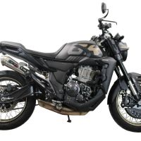 Scarico GPR compatibile con  Zontes 350 X1 2022-2024, Powercone Evo, Scarico omologato, silenziatore con db killer estraibile e raccordo specifico