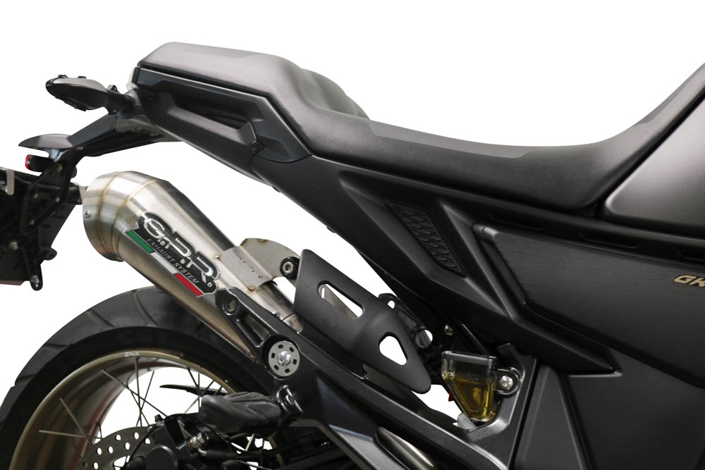 Scarico GPR compatibile con  Zontes 350 X1 2022-2024, Powercone Evo, Scarico omologato, silenziatore con db killer estraibile e raccordo specifico
