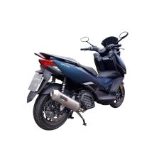 GPR pot echappement compatible avec  Zontes M 125 2022-2024, Pentaroad Inox, Homologué et légal, système d'échappement complet avec catalyseur et db killer amovible 