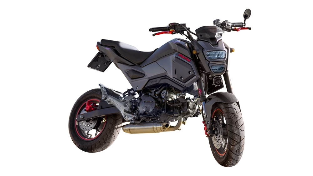 Scarico GPR compatibile con  Honda Msx - Grom 125  2013-2017, Deeptone Inox, Scarico completo omologato,fornito con db killer estraibile,catalizzatore e collettore