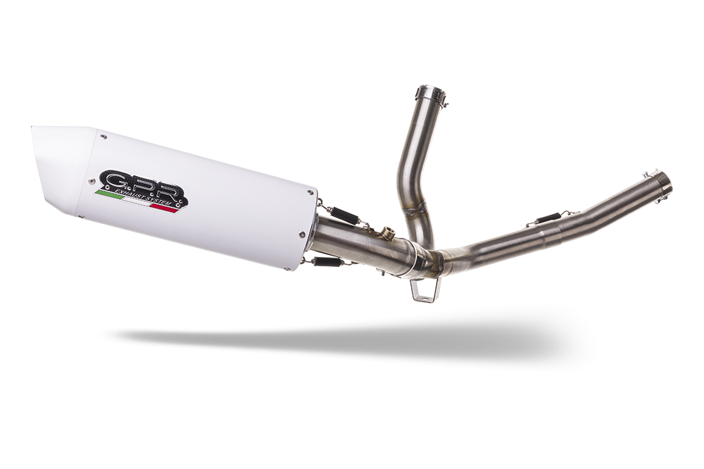 GPR exhaust compatible with  Suzuki V-Strom 650 2021-2024, Albus Evo4, Mid-full system exhaust legal for UK and non-EU markets including removable db killer 