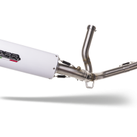 GPR exhaust compatible with  Suzuki V-Strom 650 2021-2024, Albus Evo4, Mid-full system exhaust legal for UK and non-EU markets including removable db killer 