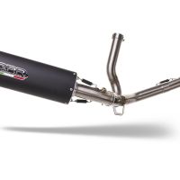 GPR escape compatible con  Suzuki Sv 650 - S 1999-2002, Furore Nero, Escape semi-completo homologado con db killer extraible 