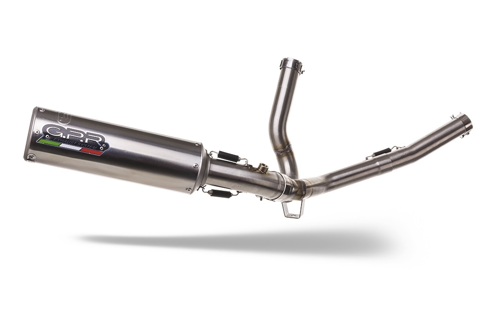 GPR exhaust compatible with  Suzuki Sv 650 - S 2003-2010, M3 Inox , Homologated legal Mid-full system exhaust, including removable db killer and catalyst  