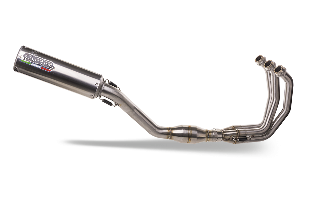 Scarico GPR compatibile con  Yamaha Tracer 9 GT 2021-2024, M3 Inox , Scarico completo omologato,fornito con db killer estraibile,catalizzatore e collettore