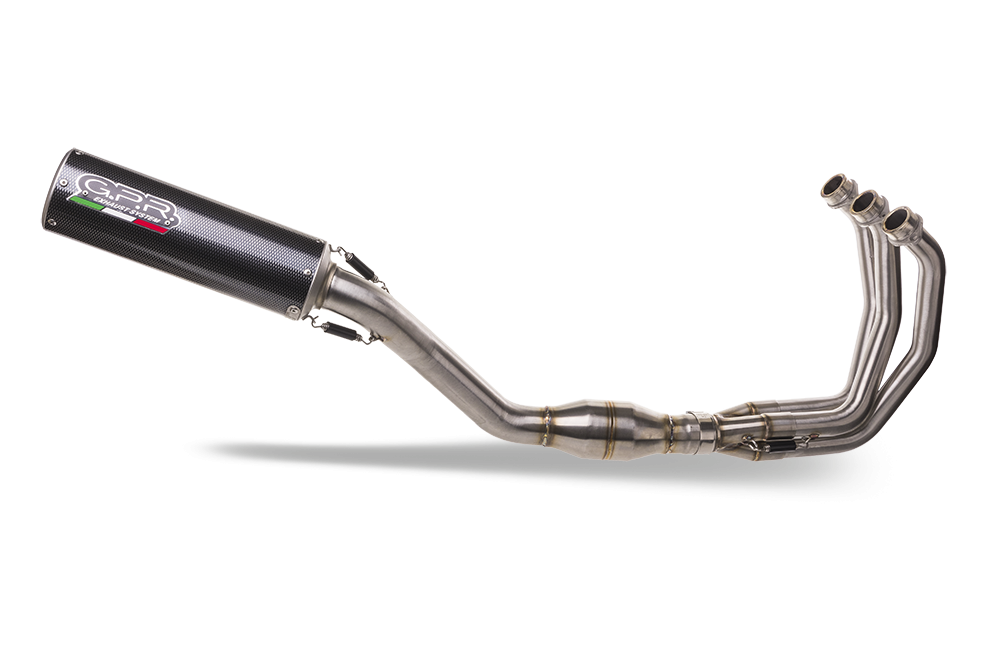 Scarico GPR compatibile con  Yamaha XSR900 2022-2024, M3 Poppy, Scarico completo omologato,fornito con db killer estraibile,catalizzatore e collettore