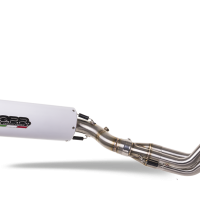GPR exhaust compatible with  Yamaha Mt-09 Tracer 900 2015-2016, Albus Ceramic, Homologated legal full system exhaust, including removable db killer and catalyst 