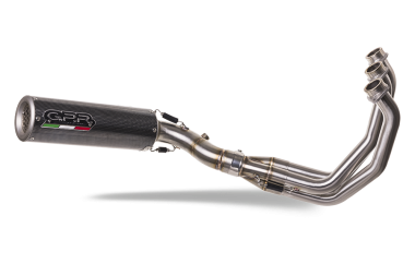 GPR exhaust compatible with  Yamaha Mt-09 Tracer 900 2017-2020, M3 Poppy , Homologated legal full system exhaust, including removable db killer and catalyst 
