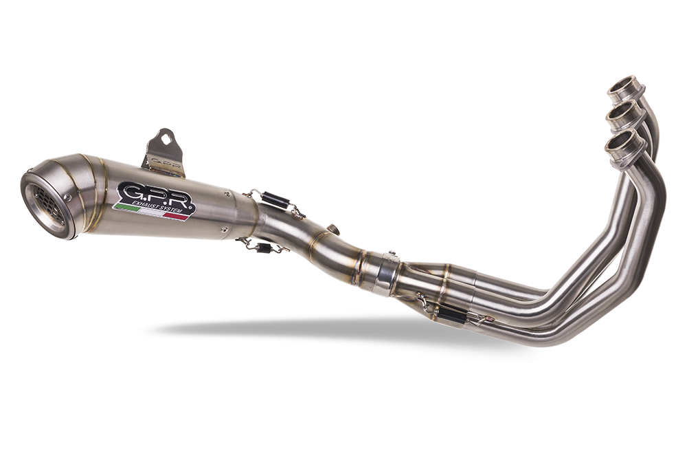 GPR exhaust compatible with  Triumph Trident 660 2021-2024, Powercone Evo, Racing full system exhaust, including removable db killer 
