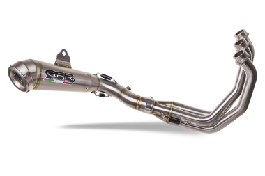 Scarico GPR compatibile con  Triumph Trident 660 2021-2024, Powercone Evo, Scarico completo omologato,fornito con db killer estraibile,catalizzatore e collettore