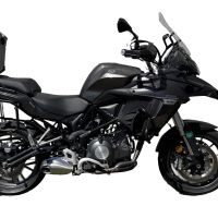 TOP CASE - BAULETTO GPR TECH COMPATABILE CON Benelli Trk 502 X 2017/2020 e4 GPR TECH BAULETTO TOP CASE ALPI-TECH 55 LT COLORE NERO CON PIASTRA SPECIFICA 