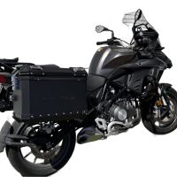 GPR TECH COMPATABILE CON Benelli Trk 502 X 2021/2024 e5 GPR TECH COPPIA DI VALIGIE LATERAL,I COLORE NERO, SERIE ALPI-TECH 38 LT. + 38 LT. CON TELAIO SPECIFICO 