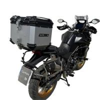TOP CASE - BAULETTO GPR TECH COMPATABILE CON Voge 525DSX 2023/2025 e5 GPR TECH BAULETTO TOP CASE ALPI-TECH 35 LT. COLORE ARGENTO CON PIASTRA SPECIFICA 