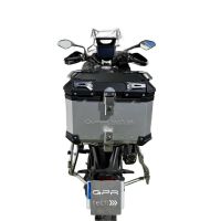 TOP CASE - BAULETTO GPR TECH COMPATABILE CON Voge 525DSX 2023/2025 e5 GPR TECH BAULETTO TOP CASE ALPI-TECH 35 LT. COLORE ARGENTO CON PIASTRA SPECIFICA 