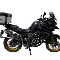 TOP CASE - BAULETTO GPR TECH COMPATABILE CON Voge 525DSX 2023/2025 e5 GPR TECH BAULETTO TOP CASE ALPI-TECH 45 LT. COLORE ARGENTO CON PIASTRA SPECIFICA 