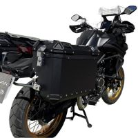 GPR TECH COMPATABILE CON Voge 525DSX 2023/2025 e5 GPR TECH COPPIA DI VALIGIE LATERALI NERE ALPI-TECH 38 LT. + 32 LT. CON PORTA PACCHI NERO 